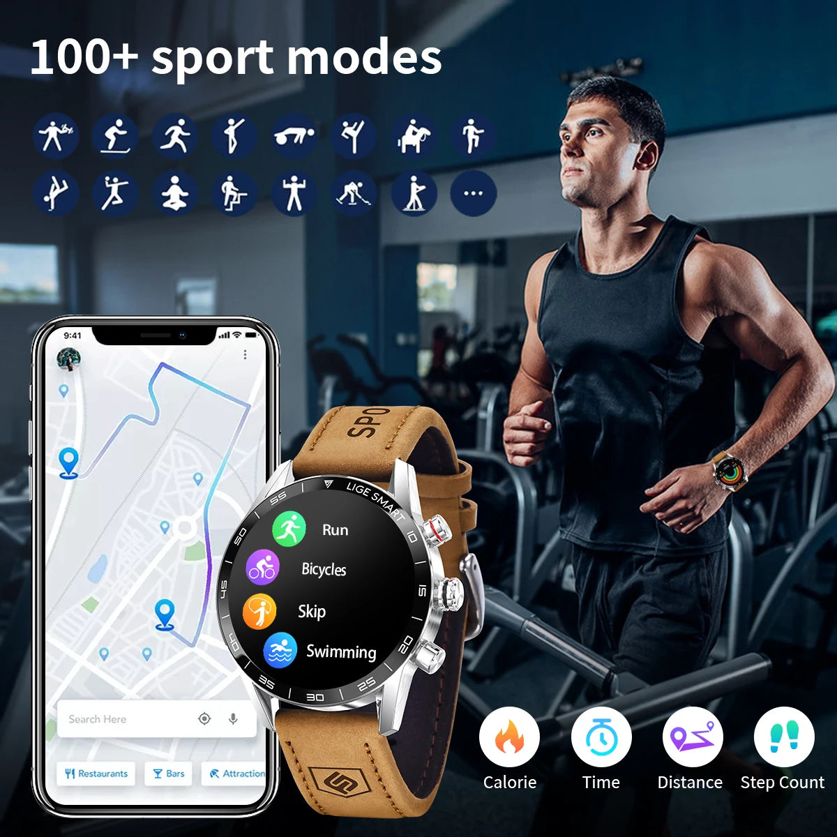 LIGE Rugged Smartwatch