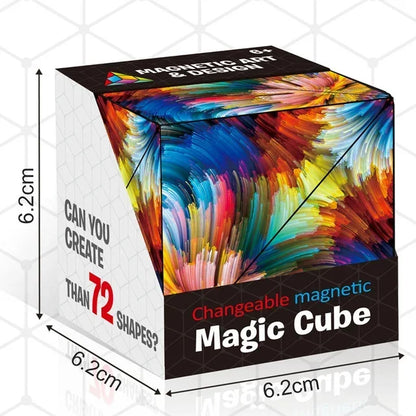 Magnetic Infinite Flip Cube – 3D Fidget Puzzle