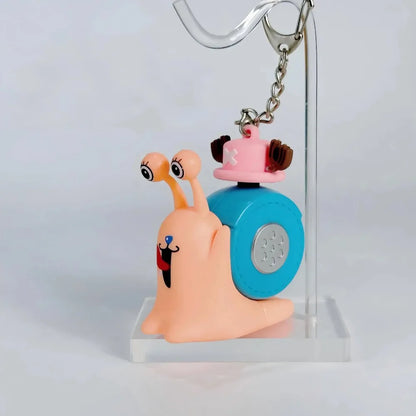 One Piece Den Den Mushi Recordable Voice Keychain – Luffy Ace Sabo