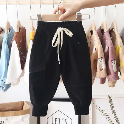 Kids Cotton Cargo Pants – Casual Trousers 80–140 cm