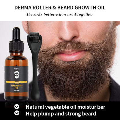 APPTI Beard Care Oil & Microneedle Roller
