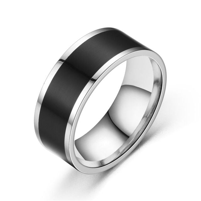 NFC Smart Ring – Stainless Steel Wearable Tag Sizes 6–13