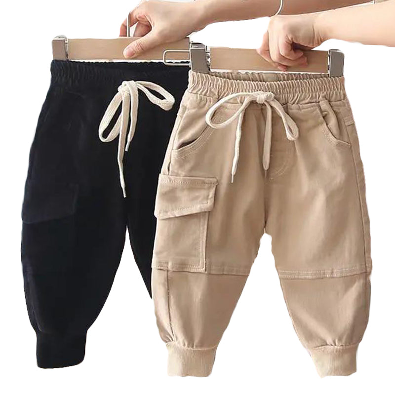Kids Cotton Cargo Pants – Casual Trousers 80–140 cm